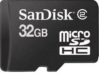 Kartë memorie SanDisk MicroSDHC SDSDQM032GB35, 32GB, Class 4, e zezë