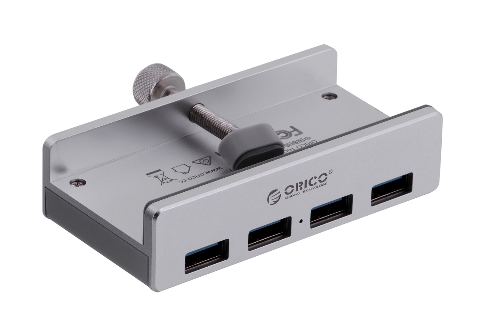 USB HUB USB ALLNET ORICO, 4xUSB-A, 5Gbps, 1m, e argjendtë