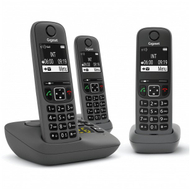 Telefoni pa kabllo Gigaset AE690A Trio, sekretari telefonike, 3 receptorë, i zi
