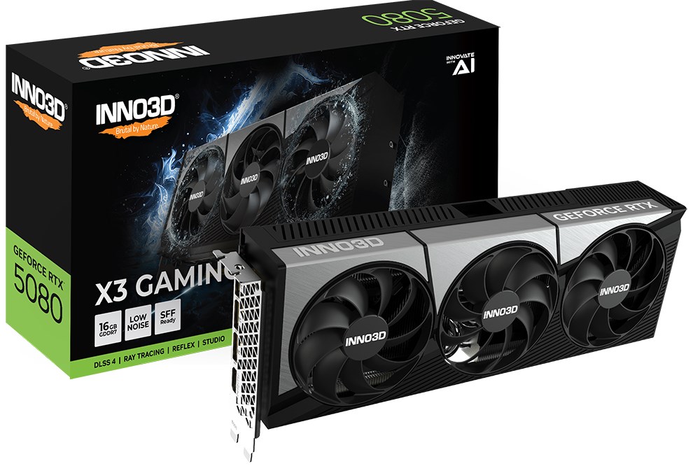 Kartelë grafike Inno3D Gaming OC GeForce RTX 5080 X3 NVIDIA 16 GB GDDR7