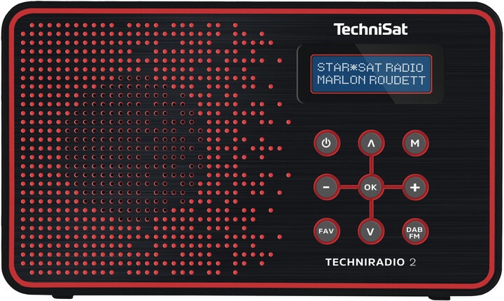 Radio TechniSat DigitRadio 2, e zezë / kuqe