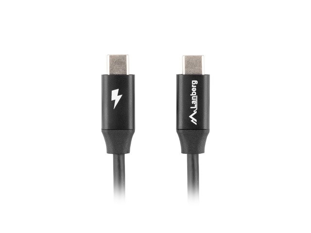 Kabllo Lanberg, USB Type-C / USB Type-C, 1 m, e zezë