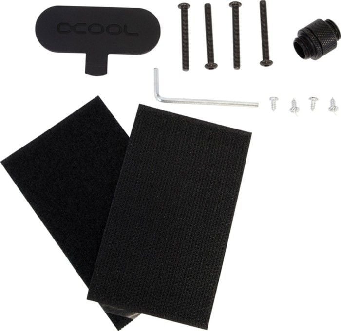 Rezervuar uji Alphacool ES 1U DDC, për pompa DC LT, G1/4", i zi