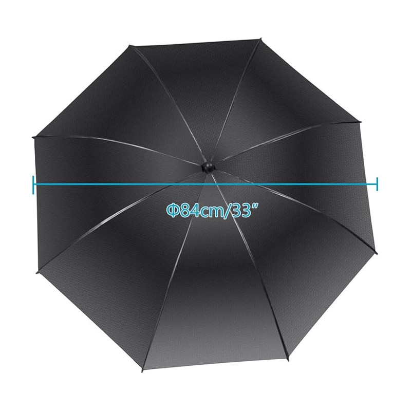 Black Golden Double Umbrella 84cm