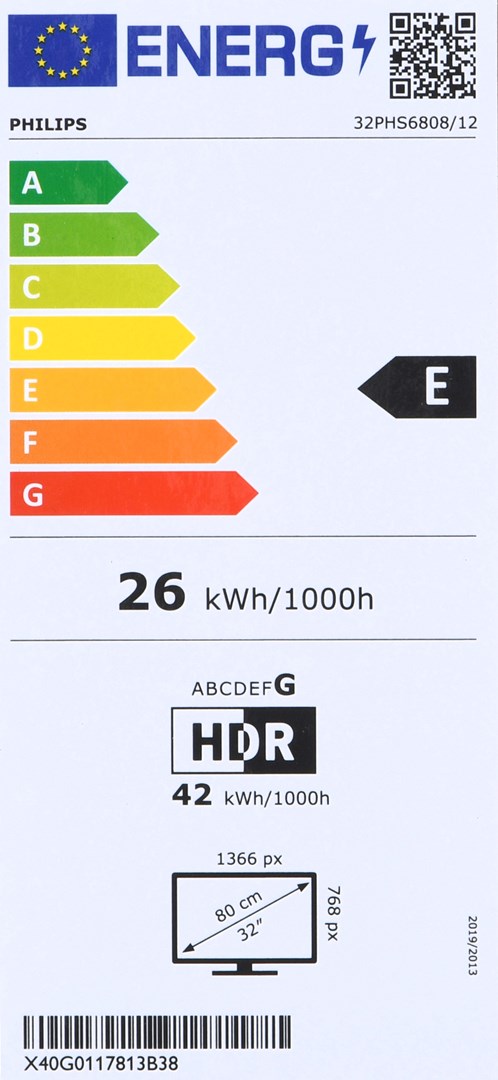 Televizor Philips 32PHS6808/12 Smart, 32" (81.3 cm), HD, i zi