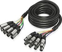 Kabllo multicore Behringer GMX500, 8 kanale XLR, 5m, e zezë