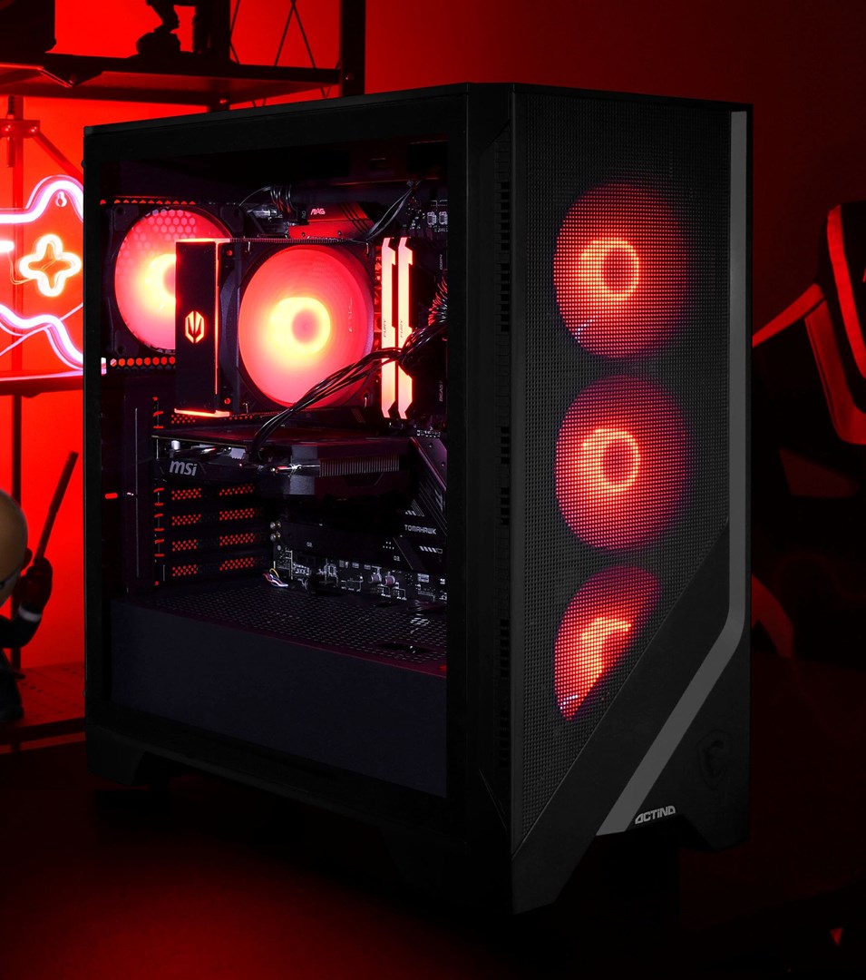 Kompjuter Actina Ryzen 7 5700X3D, 32GB RAM, 1TB SSD, RTX 4070 SUPER, i zi