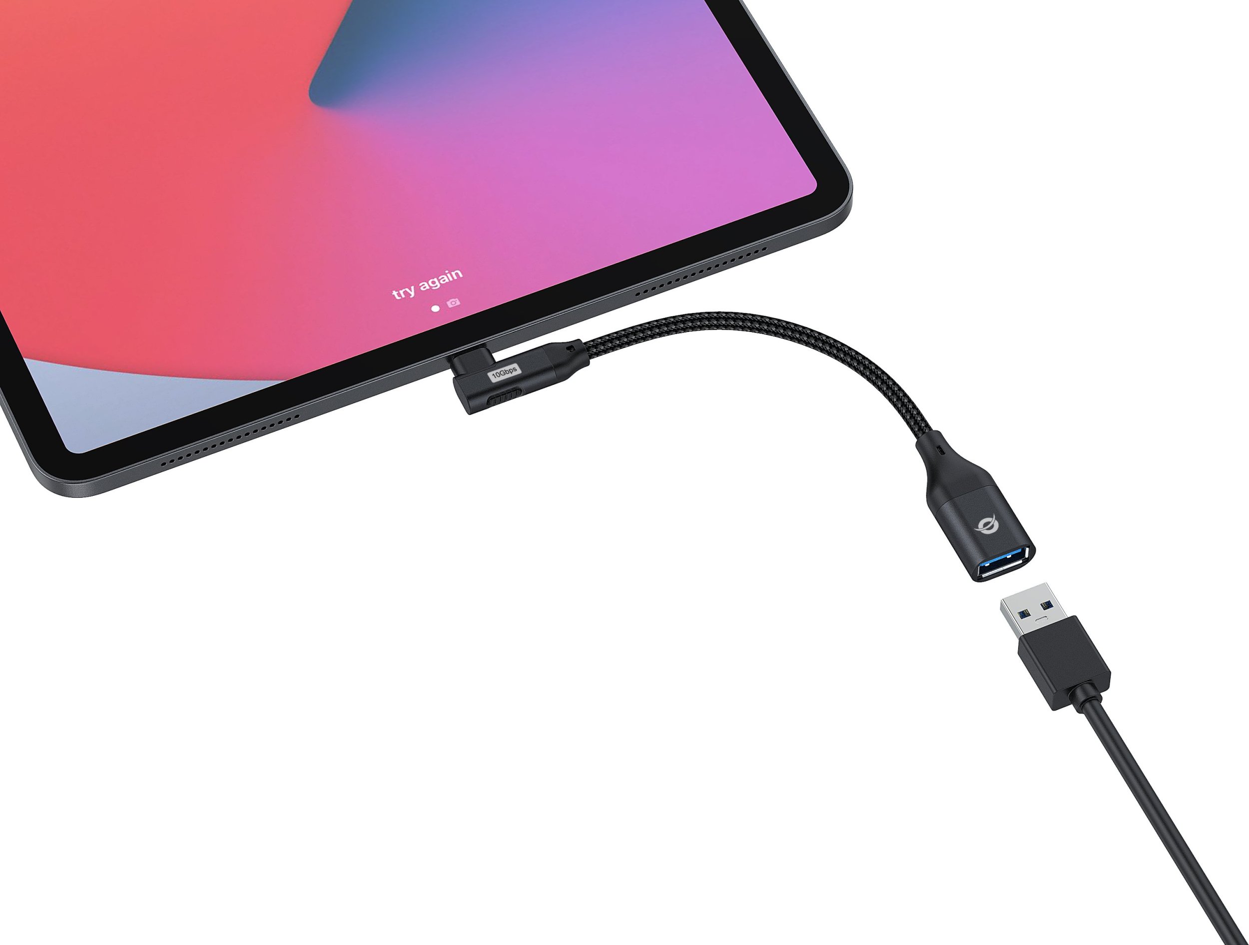 Adapter OTG Conceptronic ABBY19B, USB C në USB A, USB 3.2 Gen 2, 90°