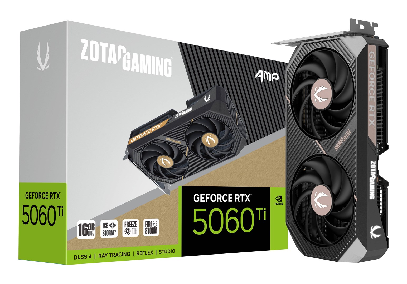 Kartelë grafike Zotac GAMING GeForce RTX 5060 Ti AMP NVIDIA 16 GB GDDR7