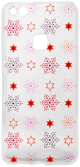 Mbrojtëse Epico Color Snowflakes për Huawei P10 Lite, e bardhë