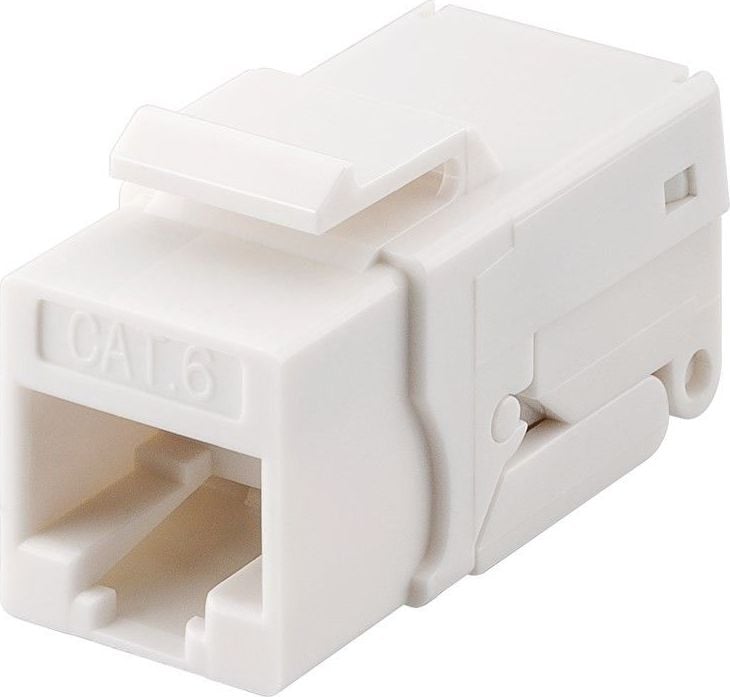 Prizë rrjeti Wentronic Goobay Keystone CAT6, RJ45, UTP, e bardhë
