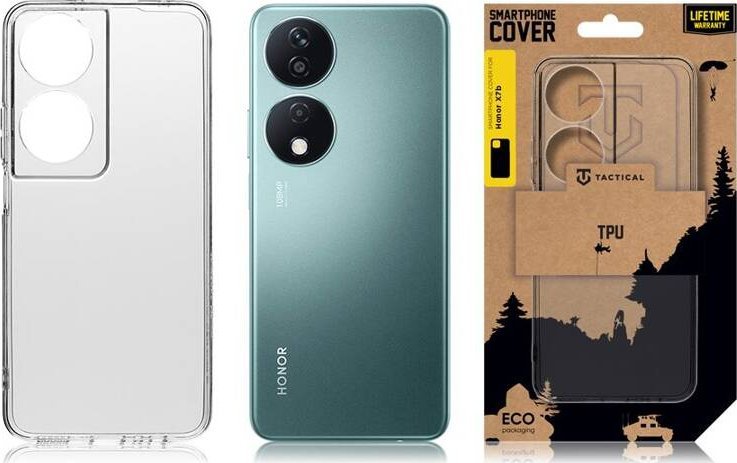 Заштитна маска за телефон Tactical за Honor X7b, TPU, проѕирна