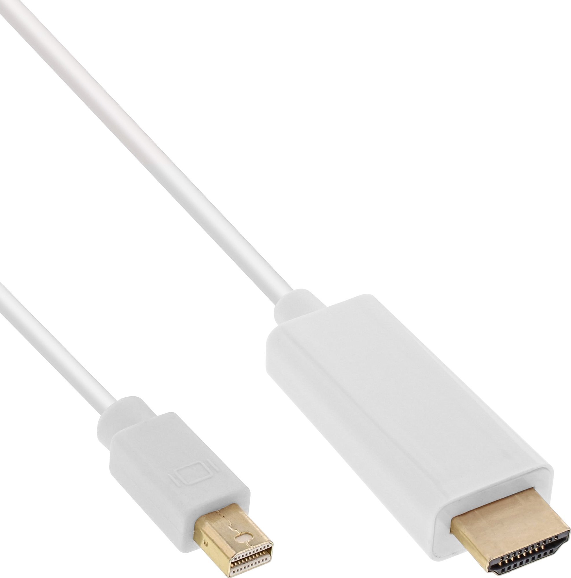 Kabllo Mini DisplayPort në HDMI InLine 17175I, 5m, 4K, e bardhë