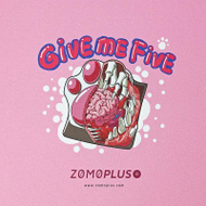 Mauspad ZOMOPLUS Give Me Five, XL, rozë