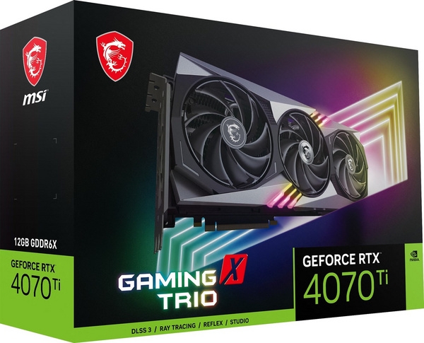 Kartë grafike MSI Gaming NVIDIA GeForce RTX 4070 Ti, 12 GB GDDR6X