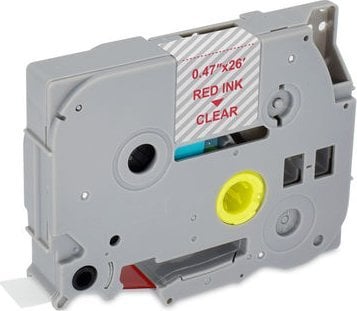 Касета за етикети МедиаРејнџ MRBTZ132, 12mm, 8m, црвена