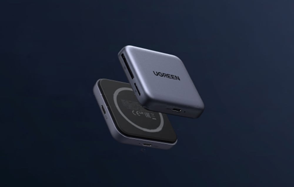 Lexues kartelash UGRREN Magnetic USB C SD 4.0, 312MB/s, SD dhe microSD, gri