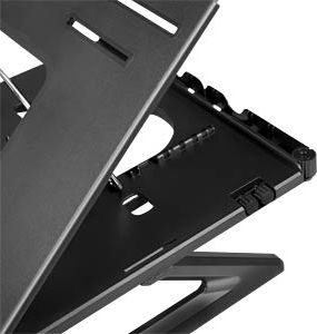 Qëndrim laptopi LogiLink AA0133, 9 pozicione rregullimi, 10-15.6", gri