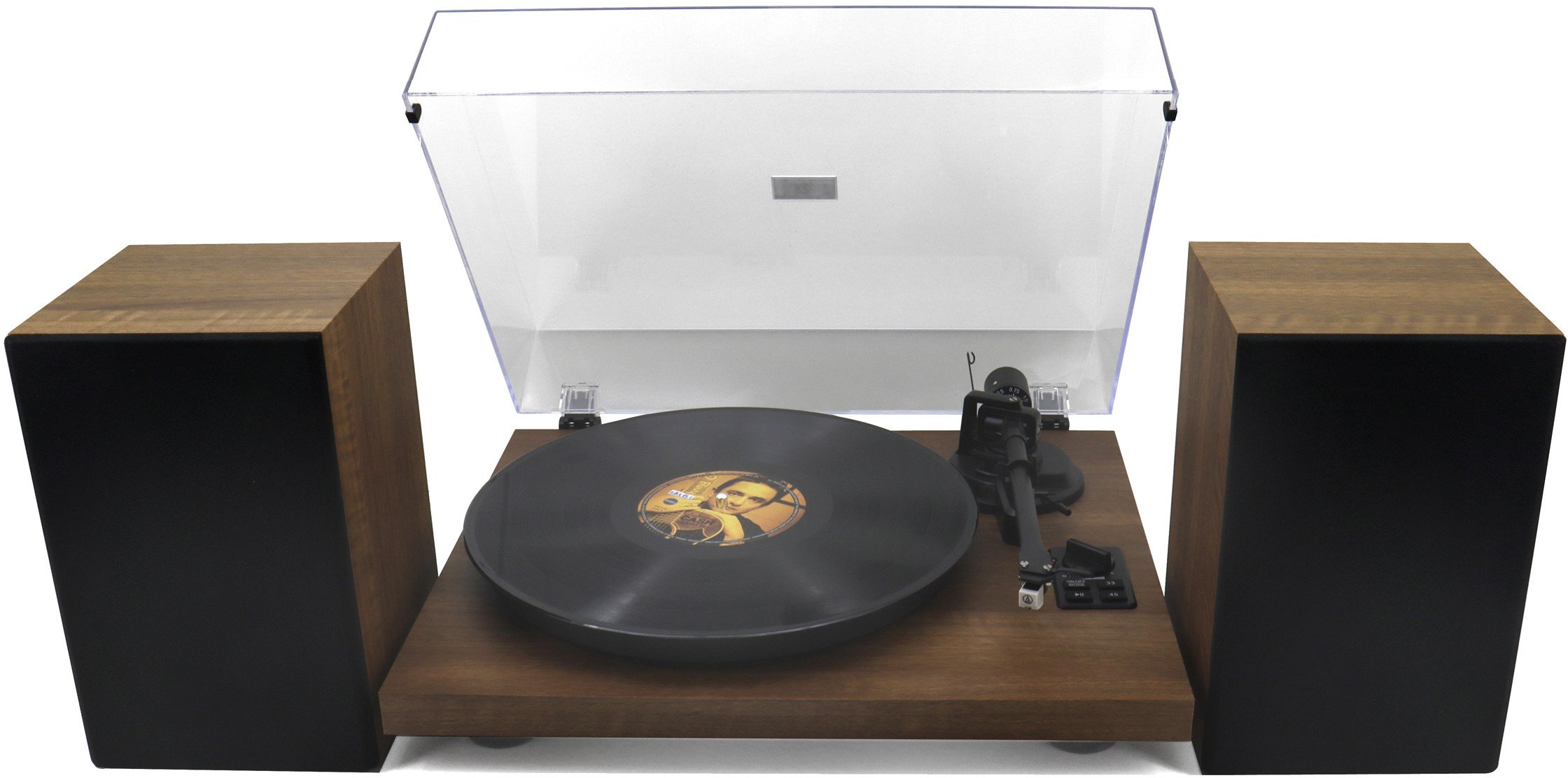 Pikap Soundmaster EliteLine PL711BR, altoparlantë të integruar, manual, kafe