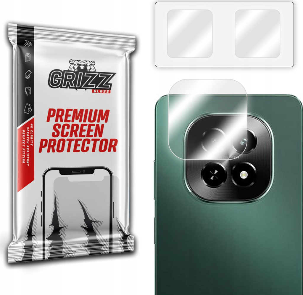 Xham mbrojtës kamere 2 copë Hybrid për Realme C63 5G, transparent