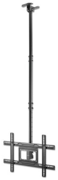 Држач за таван за телевизор Manhattan, 37"-65", прилагодлива висина, метален, црн