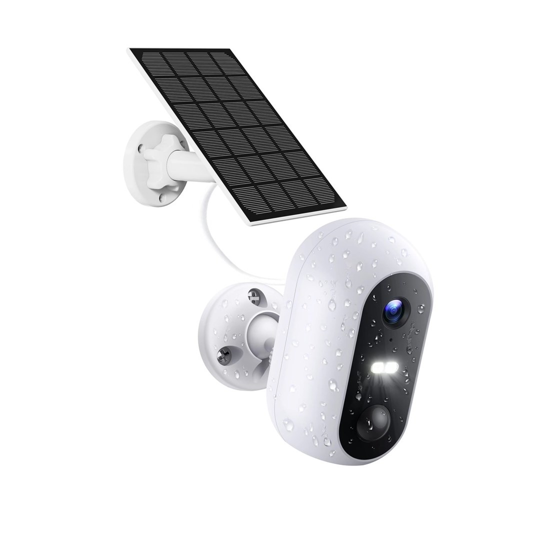 Kamerë e jashtme Extralink Smart Life SolarEye, Full HD, Wi-Fi, 5200mAh, e bardhë