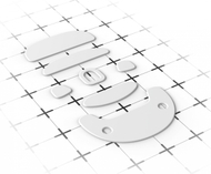 Këmbëza maus Endgame Gear XM1 RGB, PTFE 99.5%, 0.8mm, të bardha