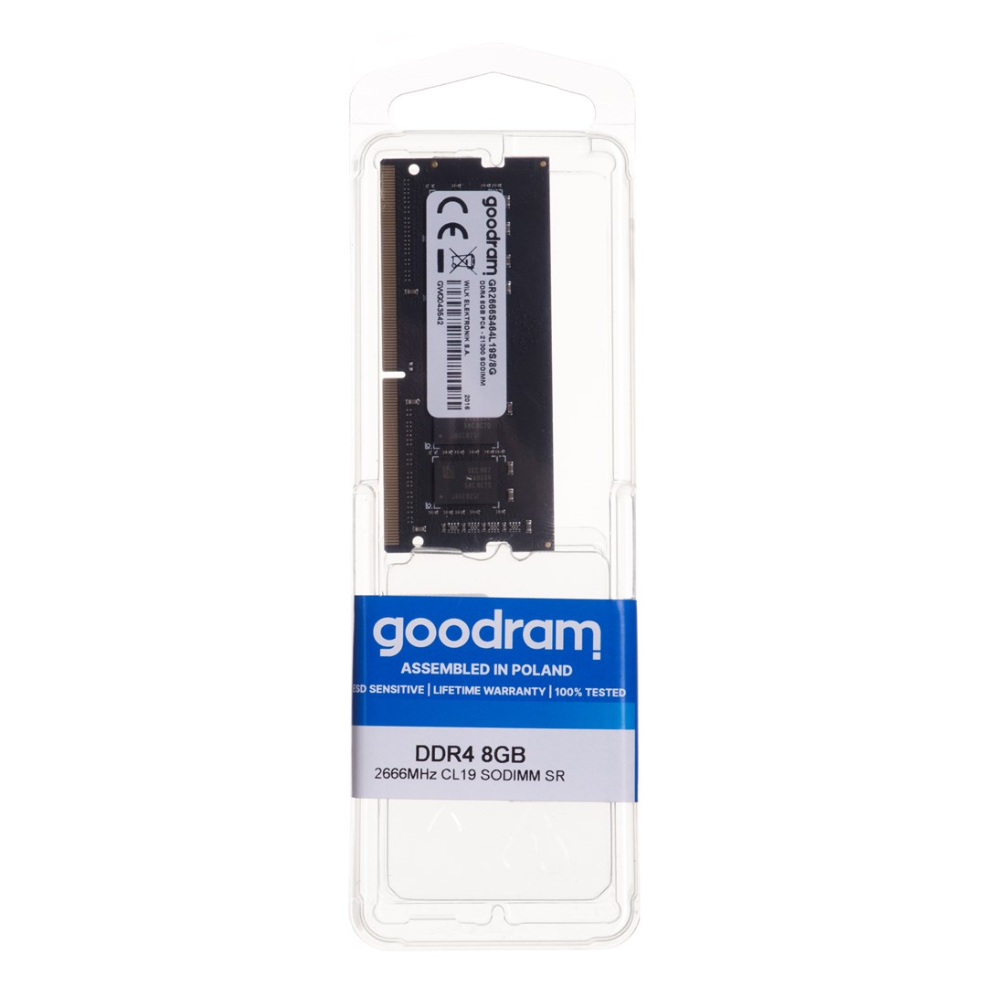 Memorie SO-DIMM Goodram, 8GB, DDR4, 2666 MHz, CL19