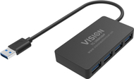 USB hub Vision 3.0, 4 porta, 5 Gbps, i zi