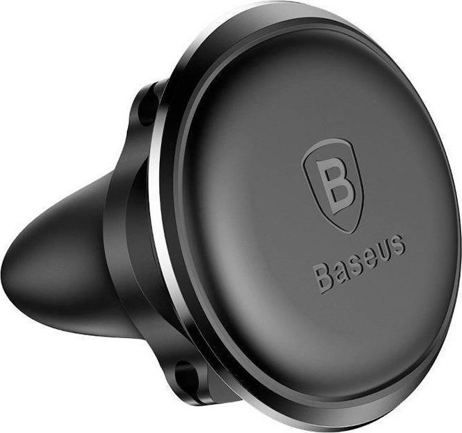 Mbajtëse magnetike për veturë Baseus Magnetic Air Vent, montim në grilë ajri, rrotullim 360°, e zezë