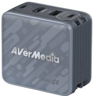 Полнач хаб AVerMedia CORE GO GC313, 100W GaN, 3 порти, бел