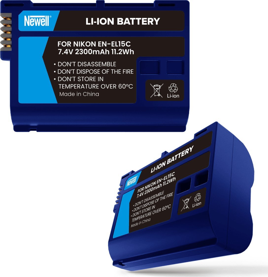 Bateri për aparat fotografik Newell SupraCell EN-EL15C, 2300mAh, e zezë