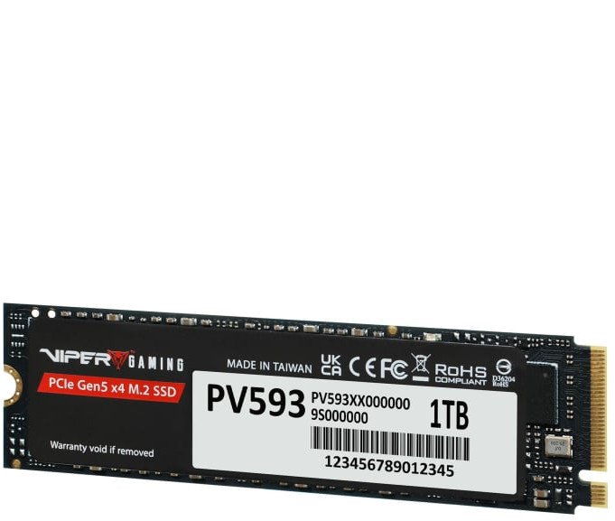 SSD Patriot Viper PV593, 1TB, M.2 2280 PCIe Gen5 x4, i zi