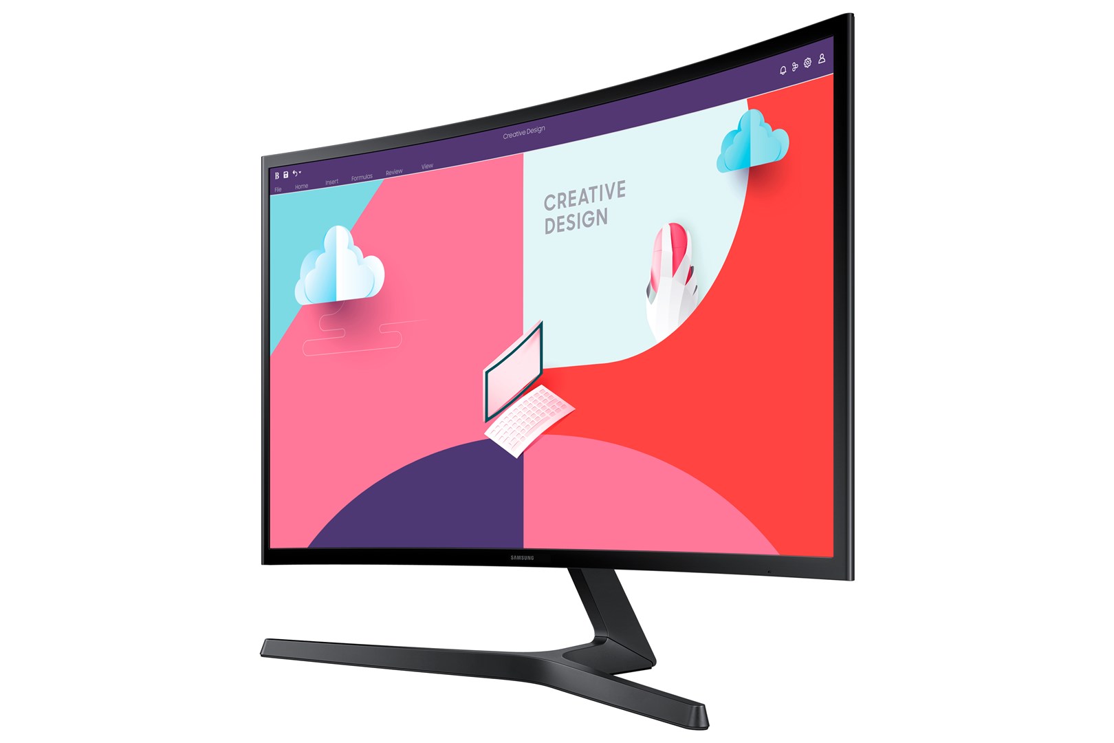 Monitor Samsung S24C366EA, 24”, Full HD, Curved, i zi