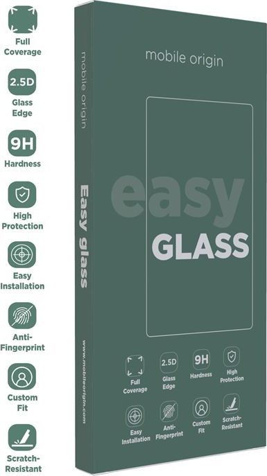 Xham mbrojtës Mobile Origin EasyGlass për Xiaomi Redmi 13R 5G, Double Strong, transparant