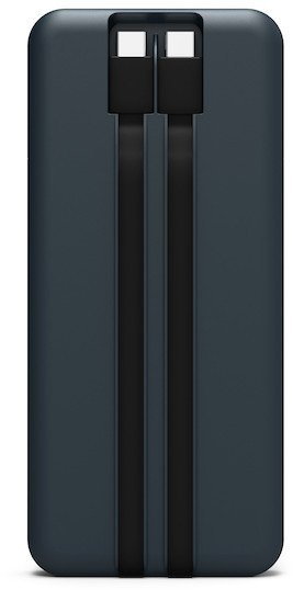 Powerbank Port Designs Powerbank 10000mAh, 20W, me kabllo të integruara, i zi