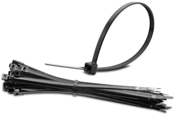 Pranga kabllore CONOTECH OPC-250X7.6, 250mm, set 50 copë, të zeza