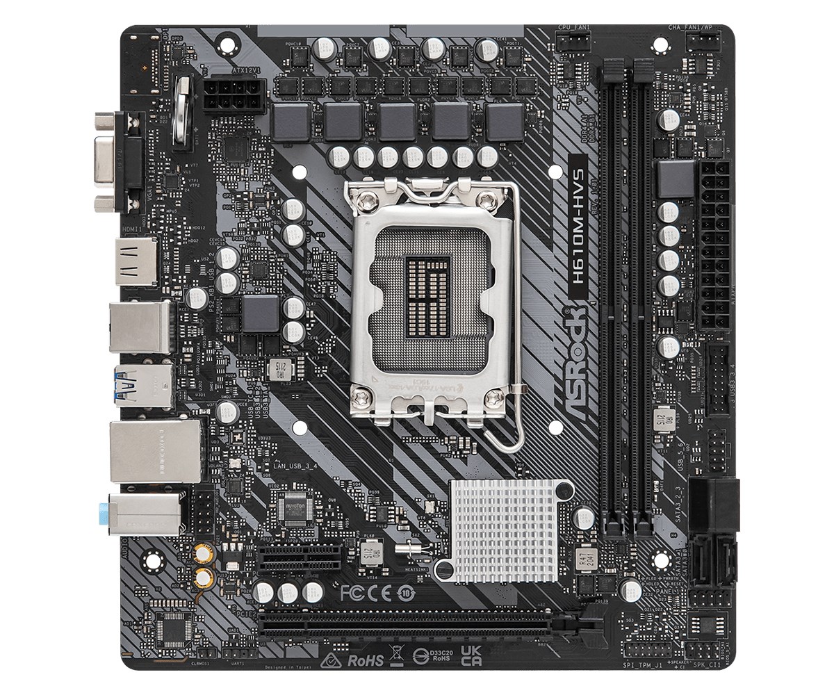 Pllakë amë Asrock H610M-HVS Intel H610 LGA 1700 micro ATX