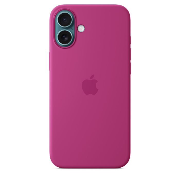 Apple iPhone 16 Plus Silicone Case with MagSafe, Fuchsia (Seasonal)