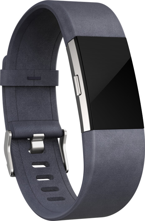 Rrip zëvendësues lëkure Fitbit Charge 2, S, e kaltër e errët