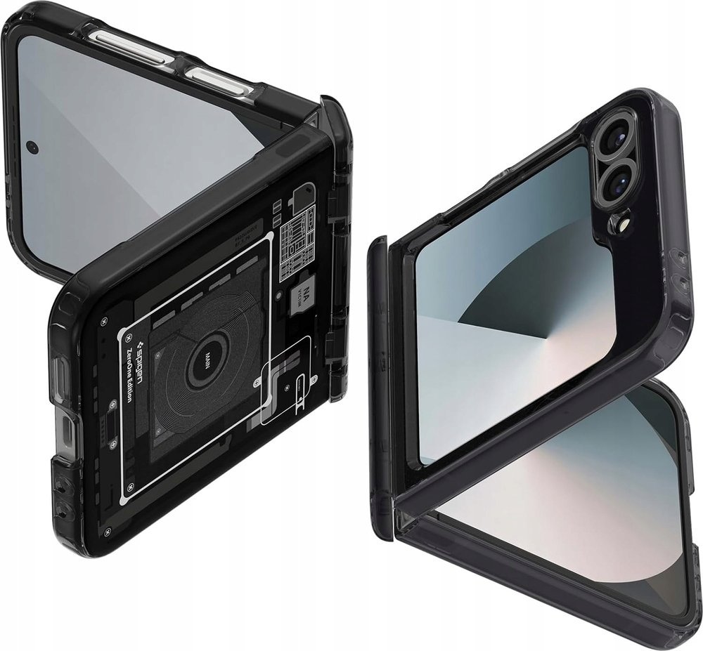 Mbulesë telefoni Spigen Ultra Hybrid Pro Zero One për Samsung Galaxy Z Flip6, transparente