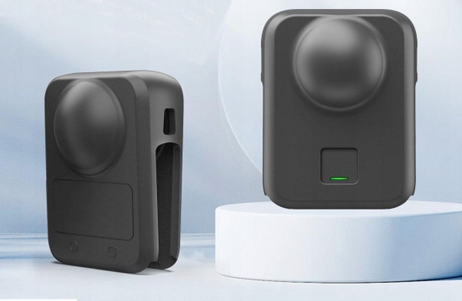 Mbulesë silikoni për kamerë DJI Osmo 360 PULUZ PU789B, mbrojtëse, e zezë