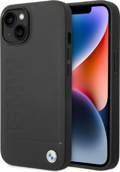 Mbrojtëse telefoni BMW Signature Logo Imprint, për iPhone 14 6.1", hardcase, MagSafe, e zezë