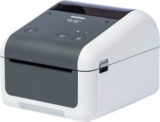 Printer etiketash Brother TD-4410D, termik direkt, 203 dpi, i bardhë
