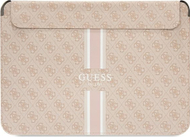 Mbulesë laptopi Guess 4G Printed Stripes, për 16" MacBook, rozë