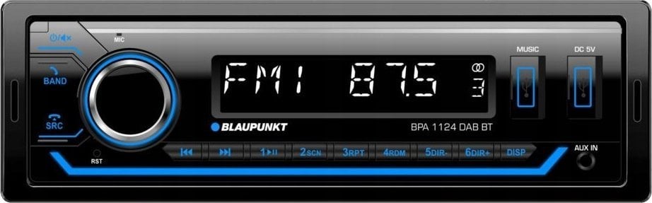 Radio veture Blaupunkt BPA 1124 DAB BT, Bluetooth, DAB+, e zezë
