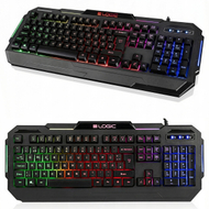 Tastierë gaming LOGIC LC-STARR-TWO, USB, ndriçim RGB, QWERTZ DE, e zezë