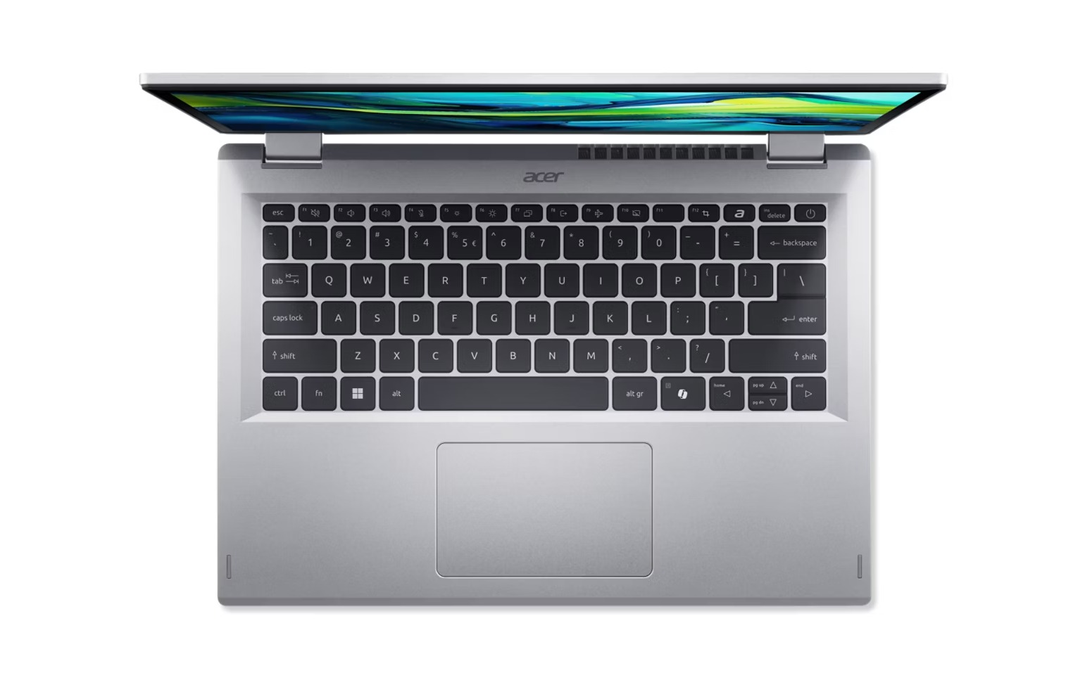 Laptop Acer Aspire Go Spin 14, 14" WUXGA, Intel N‑Series, 16 GB RAM, 512 GB SSD, i argjendë