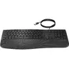 Tastierë HP 480 Comfort, me kabllo USB, madhësi e plotë, e zezë