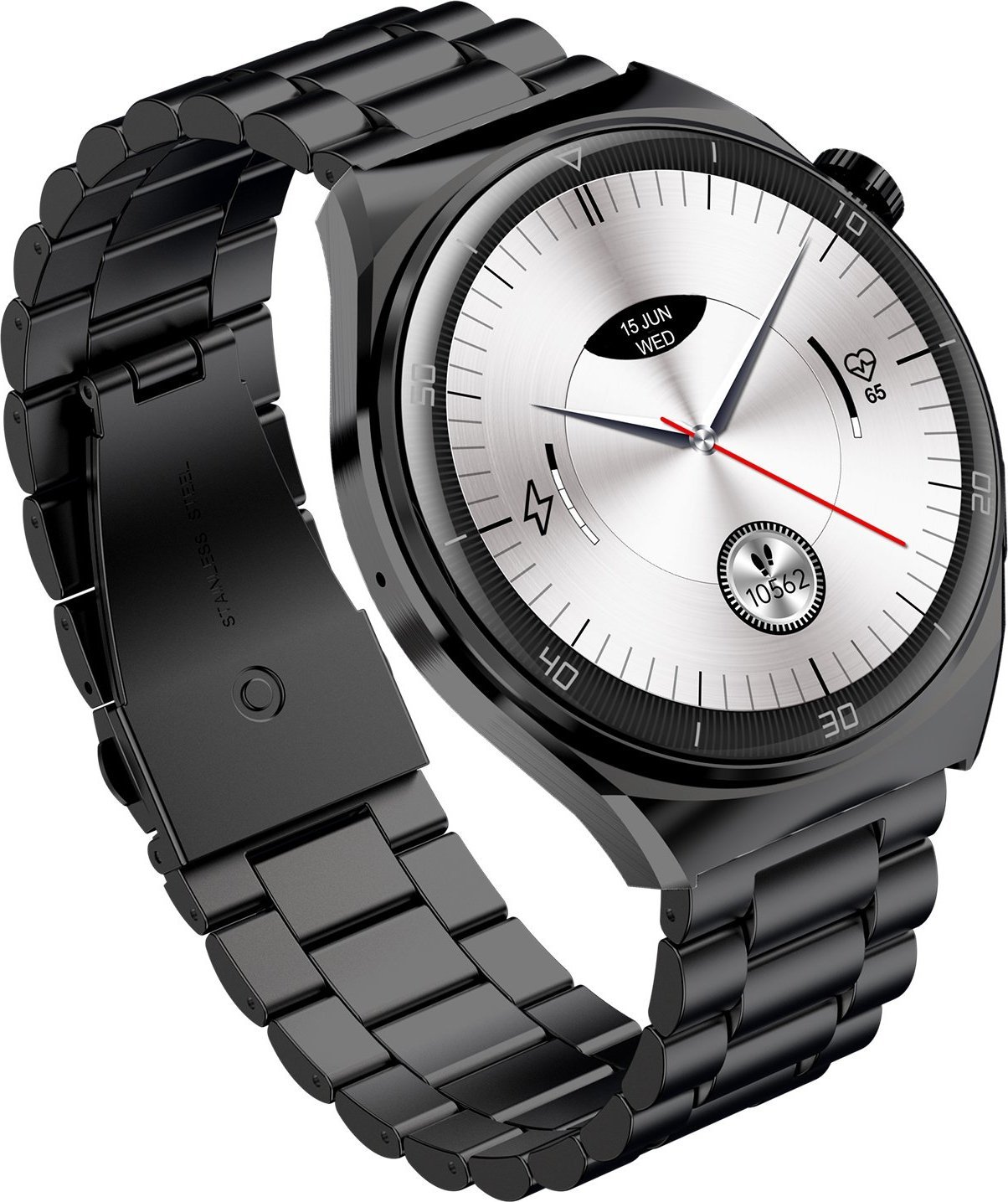 Ora inteligjente Garett, për meshkuj, byzylyk i zi